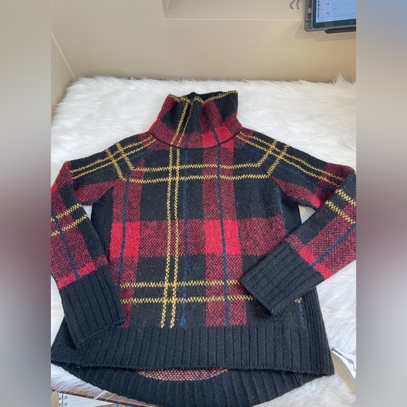 RD Style Cozy Plaid Turtleneck Sweater - Picture 5 of 11